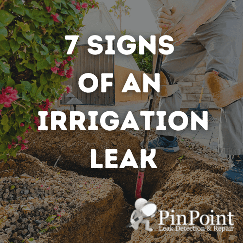 7 signs of an irrigation leak